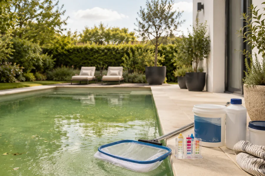 Chlorwert im Pool richtig einstellen