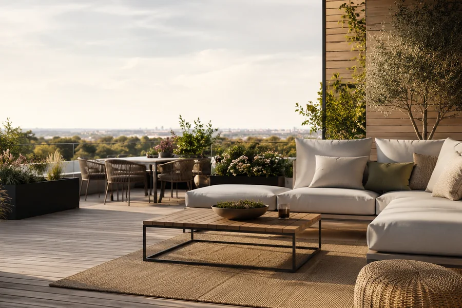 Terrassenmöbel richtig auswählen: Material, Größe & Komfort