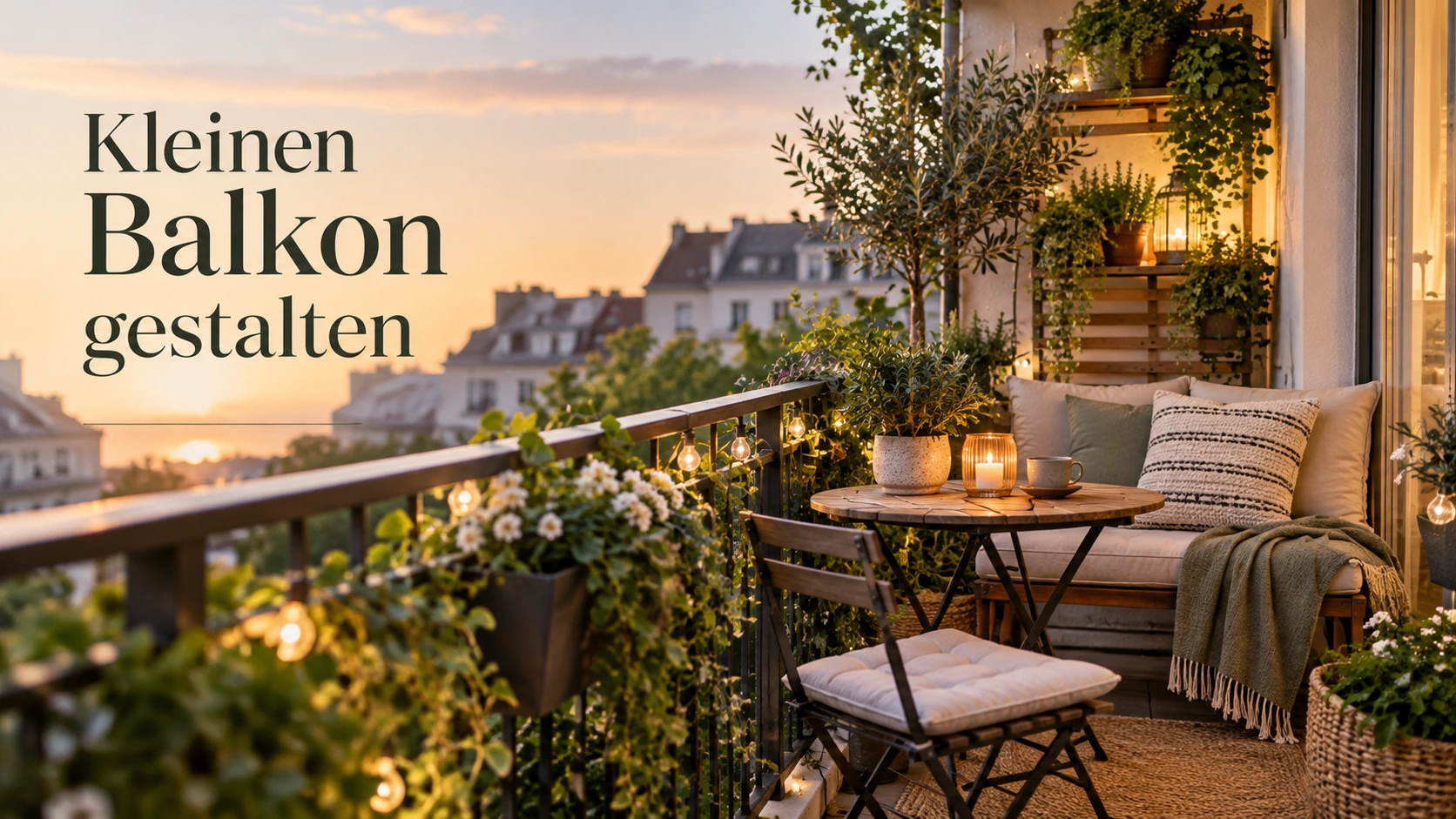 Kleinen Balkon gestalten