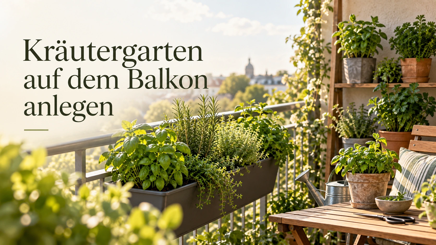 Kräutergarten auf dem Balkon anlegen
