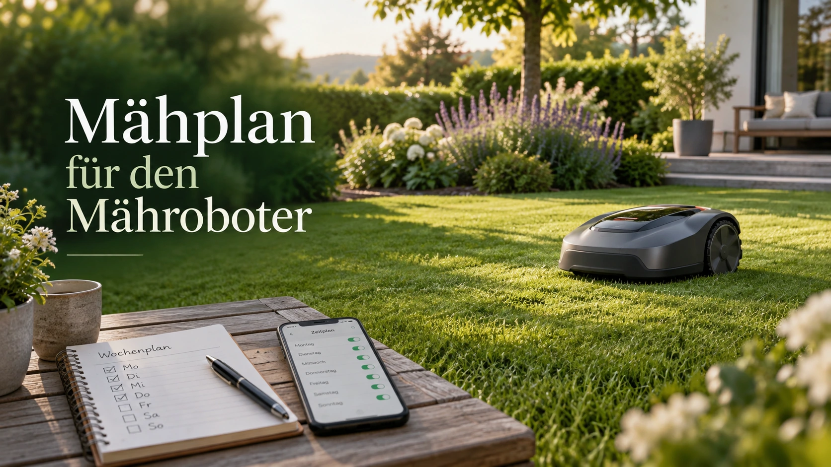 Mähplan für den Mähroboter