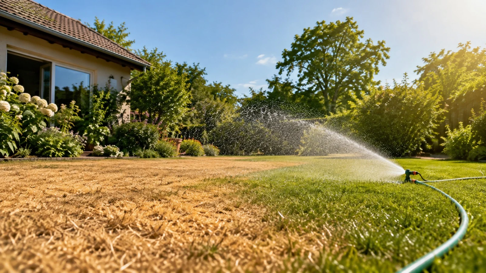 Rasen im Sommer