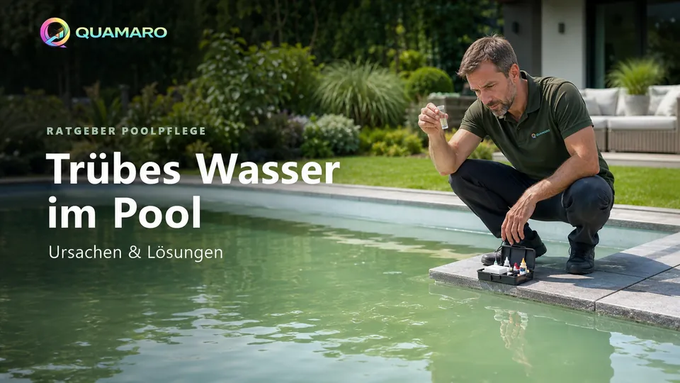 Trübes Wasser im Pool